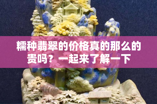 糯种翡翠的价格真的那么的贵吗？一起来了解一下