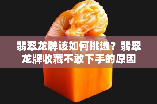 翡翠龙牌该如何挑选？翡翠龙牌收藏不敢下手的原因