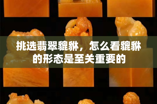 挑选翡翠貔貅，怎么看貔貅的形态是至关重要的