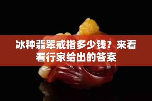 冰种翡翠戒指多少钱？来看看行家给出的答案
