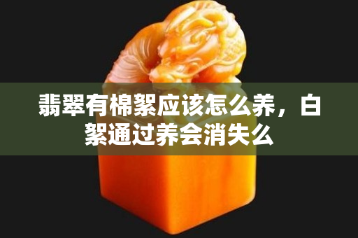 翡翠有棉絮应该怎么养，白絮通过养会消失么