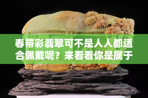 春带彩翡翠可不是人人都适合佩戴呢？来看看你是属于哪种的吧