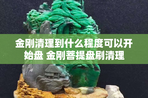 金刚清理到什么程度可以开始盘 金刚菩提盘刷清理