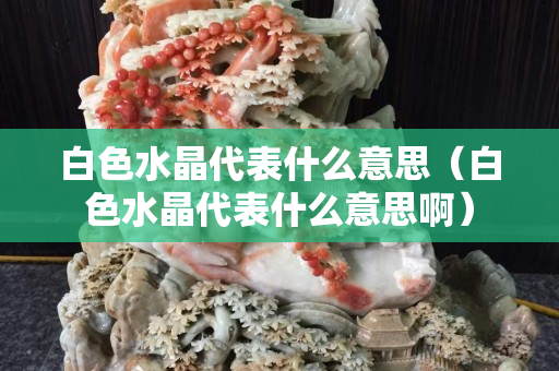 白色水晶代表什么意思（白色水晶代表什么意思啊）