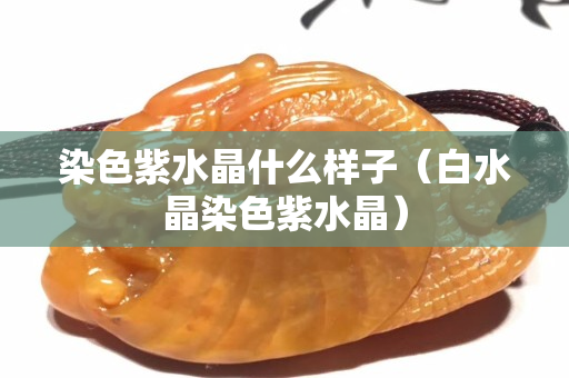 染色紫水晶什么样子（白水晶染色紫水晶）