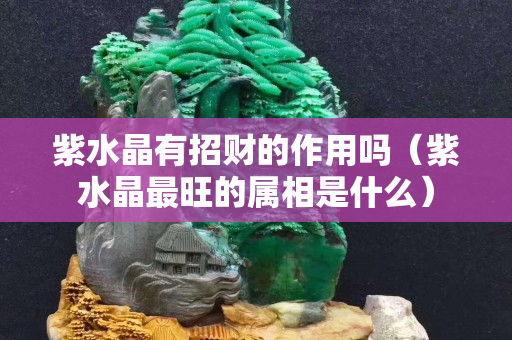 紫水晶有招财的作用吗（紫水晶最旺的属相是什么）