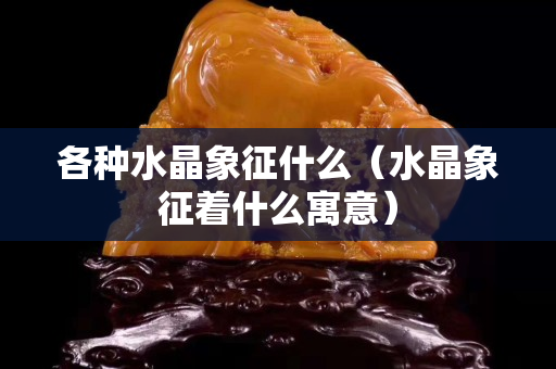各种水晶象征什么（水晶象征着什么寓意）