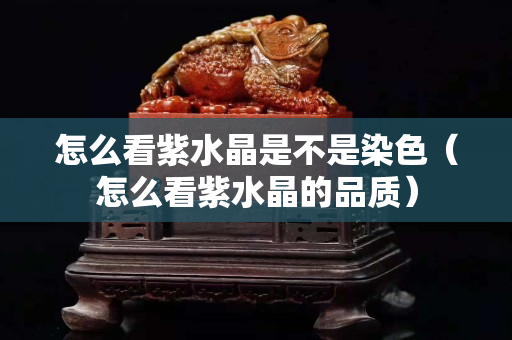 怎么看紫水晶是不是染色（怎么看紫水晶的品质）
