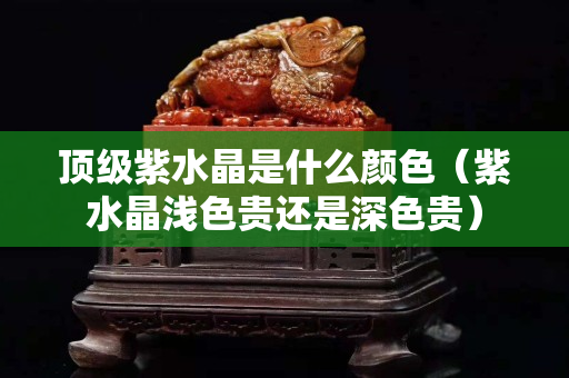 顶级紫水晶是什么颜色（紫水晶浅色贵还是深色贵）