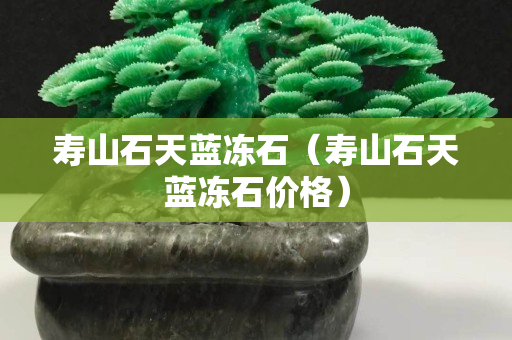 寿山石天蓝冻石（寿山石天蓝冻石价格）