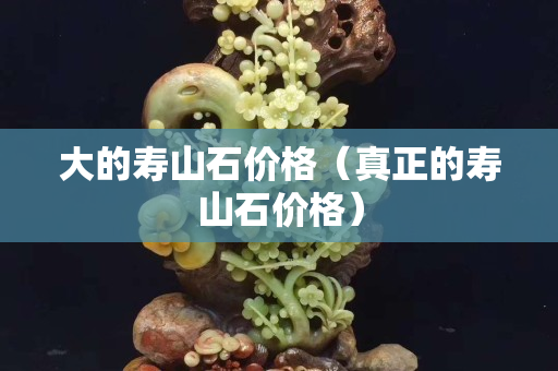 大的寿山石价格（真正的寿山石价格）