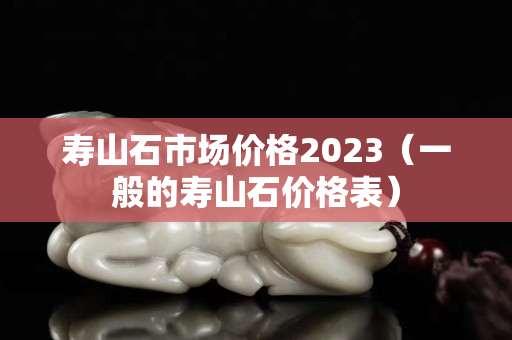 寿山石市场价格2023（一般的寿山石价格表）