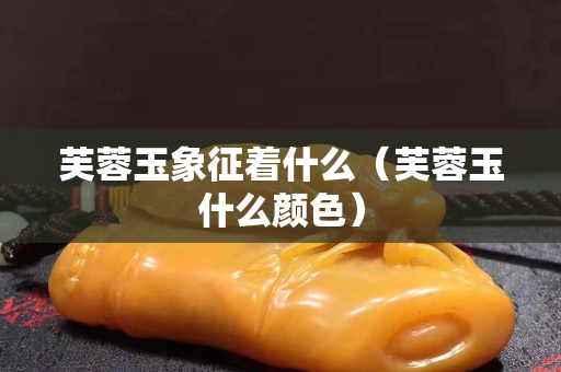 芙蓉玉象征着什么（芙蓉玉什么颜色）