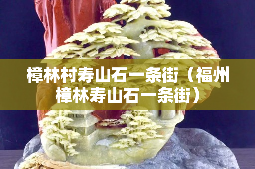 樟林村寿山石一条街（福州樟林寿山石一条街）