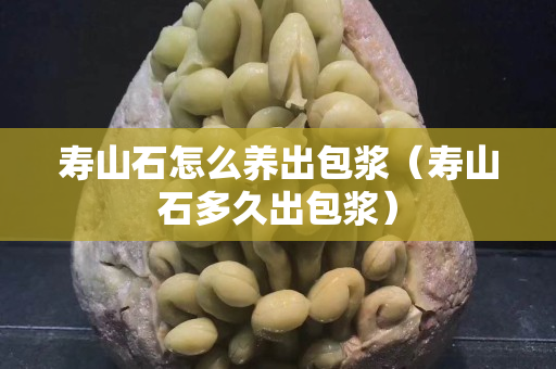寿山石怎么养出包浆（寿山石多久出包浆）