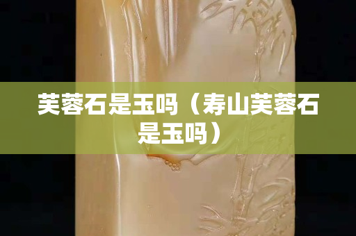 芙蓉石是玉吗（寿山芙蓉石是玉吗）