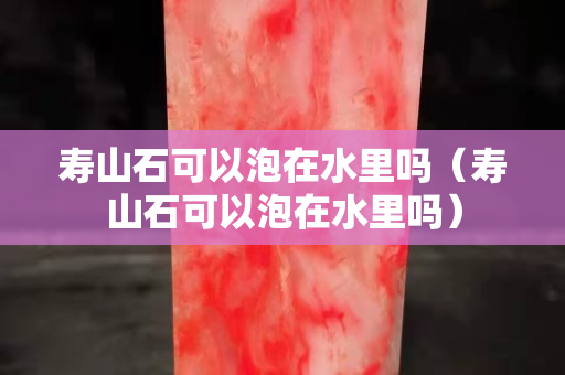 寿山石可以泡在水里吗（寿山石可以泡在水里吗）