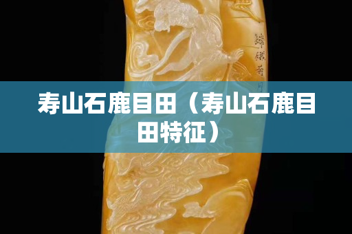 寿山石鹿目田（寿山石鹿目田特征）