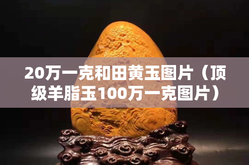 20万一克和田黄玉图片（顶级羊脂玉100万一克图片）