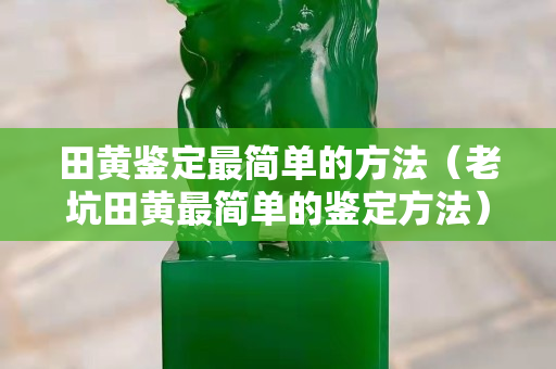 田黄鉴定最简单的方法（老坑田黄最简单的鉴定方法）