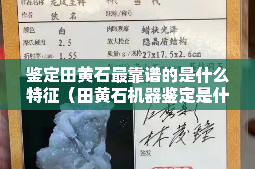鉴定田黄石最靠谱的是什么特征（田黄石机器鉴定是什么）