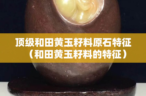 顶级和田黄玉籽料原石特征（和田黄玉籽料的特征）