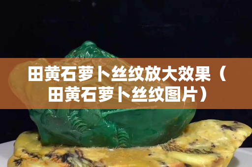 田黄石萝卜丝纹放大效果（田黄石萝卜丝纹图片）