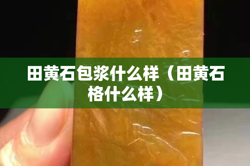 田黄石包浆什么样（田黄石格什么样）