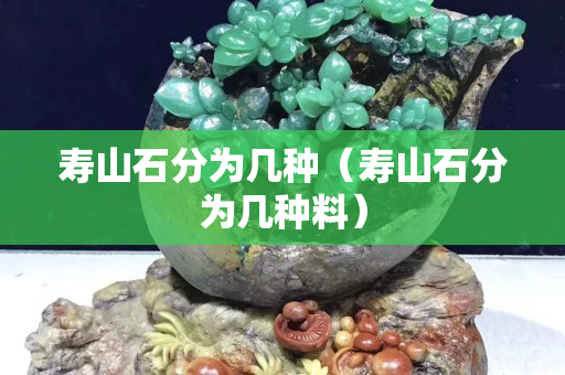 寿山石分为几种（寿山石分为几种料）