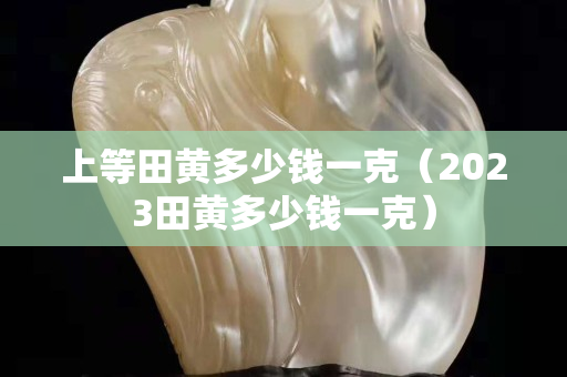 上等田黄多少钱一克（2023田黄多少钱一克）