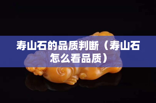 寿山石的品质判断（寿山石怎么看品质）