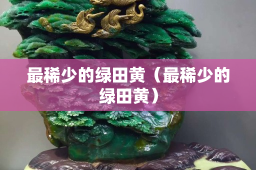 最稀少的绿田黄（最稀少的绿田黄）