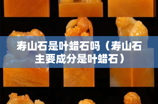 寿山石是叶蜡石吗（寿山石主要成分是叶蜡石）
