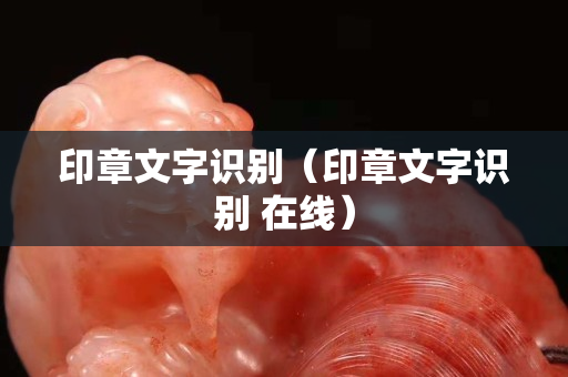 印章文字识别（印章文字识别 在线）
