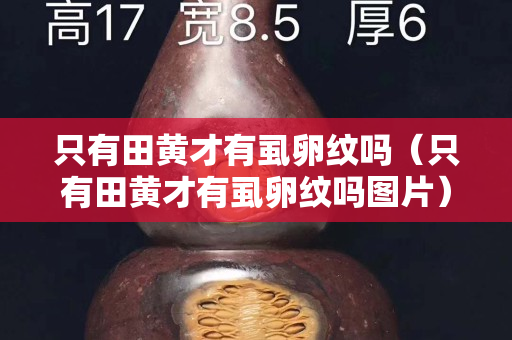 只有田黄才有虱卵纹吗（只有田黄才有虱卵纹吗图片）