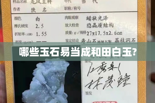 哪些玉石易当成和田白玉?