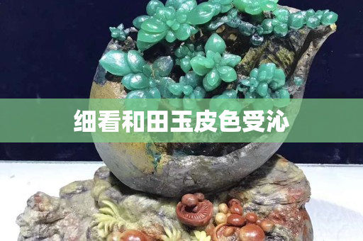 细看和田玉皮色受沁