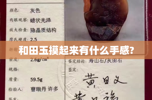 和田玉摸起来有什么手感?