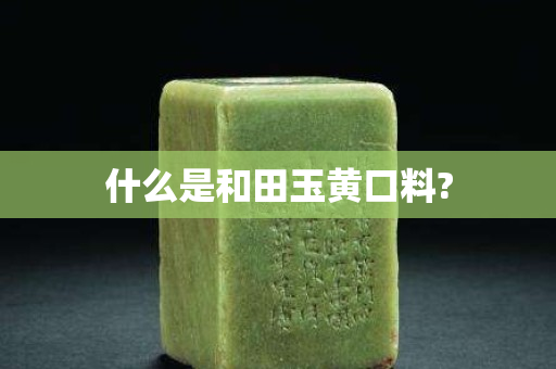 什么是和田玉黄口料?