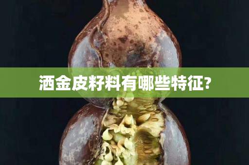 洒金皮籽料有哪些特征?