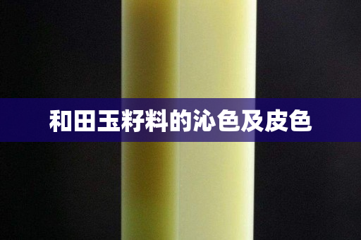 和田玉籽料的沁色及皮色
