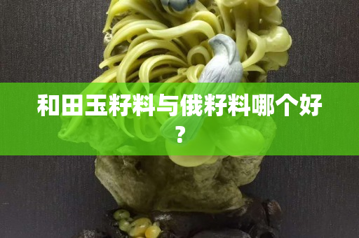 和田玉籽料与俄籽料哪个好?