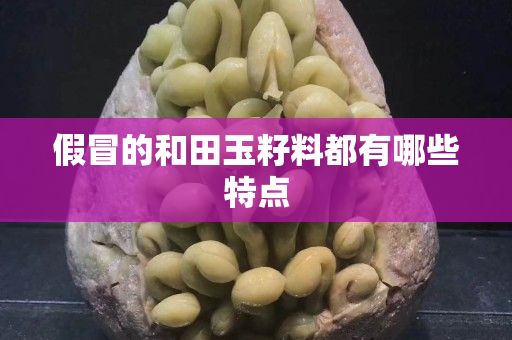 假冒的和田玉籽料都有哪些特点