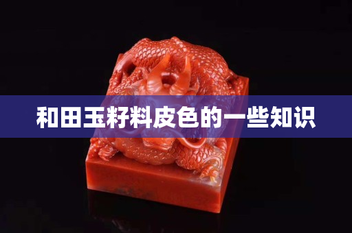 和田玉籽料皮色的一些知识
