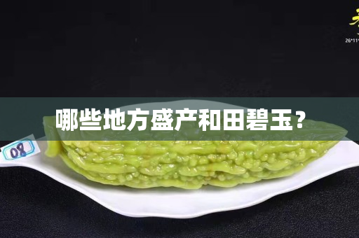 哪些地方盛产和田碧玉？