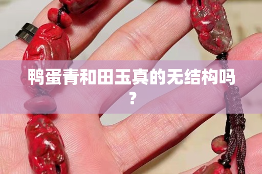 鸭蛋青和田玉真的无结构吗？