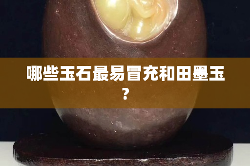 哪些玉石最易冒充和田墨玉?