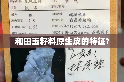 和田玉籽料原生皮的特征?
