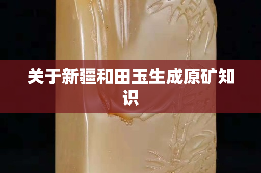 关于新疆和田玉生成原矿知识