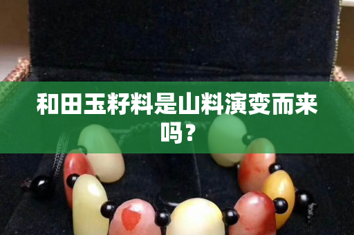 和田玉籽料是山料演变而来吗？